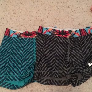 2 Nike Pro Shorts